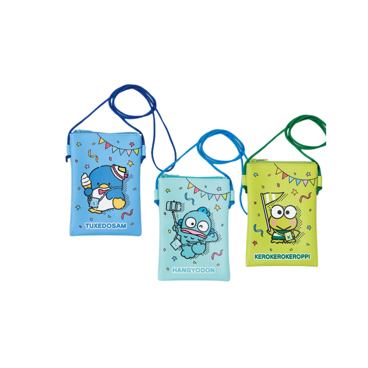 F賞 企鵝男孩/小水怪/KEROPPI 小斜揹袋 (隨機款式)